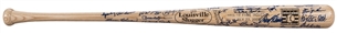 Hall of Famers Multi Signed Louisville Slugger 2008 Hall Of Fame Induction Bat With 48 Signatures (Beckett)